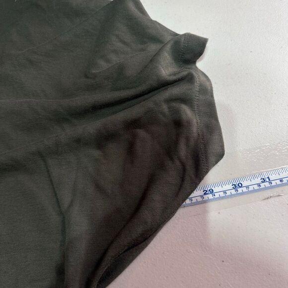 Lou & Grey Signature soft Wetland Green V-Neck Poncho Sweater Knit Top Size XS - Picture 10 of 12